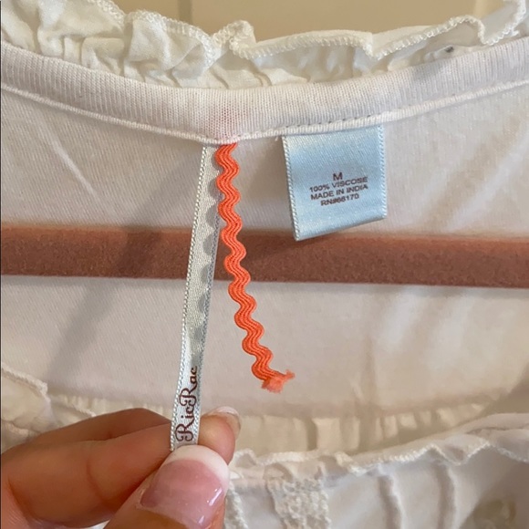 Anthropologie Ric Rac Ruffle White Tunic - Picture 4 of 4